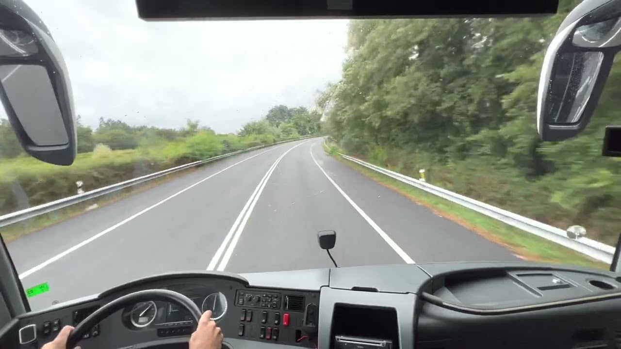 Llegamos a Cambados, capital del Albariño  |  Conduciendo Autobús SETRA  S411HD