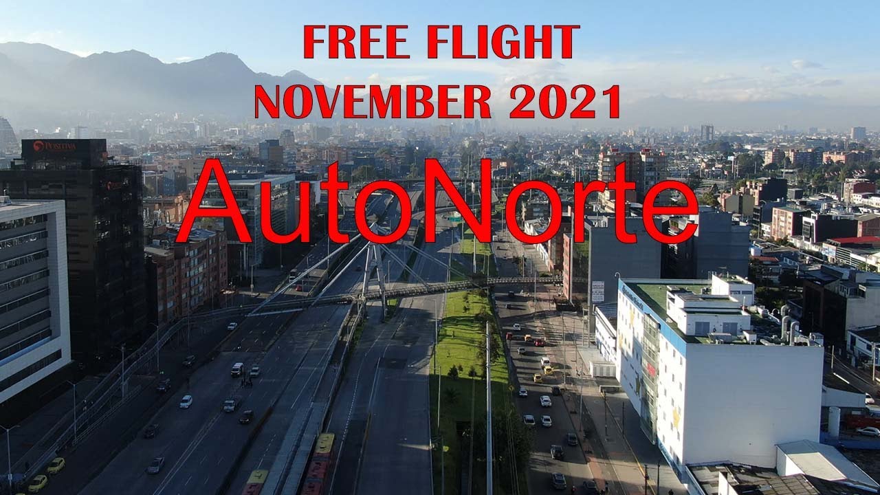 Free Flight Autopista Norte from Calle 250 to 80 | Bogota, Colombia | Drone