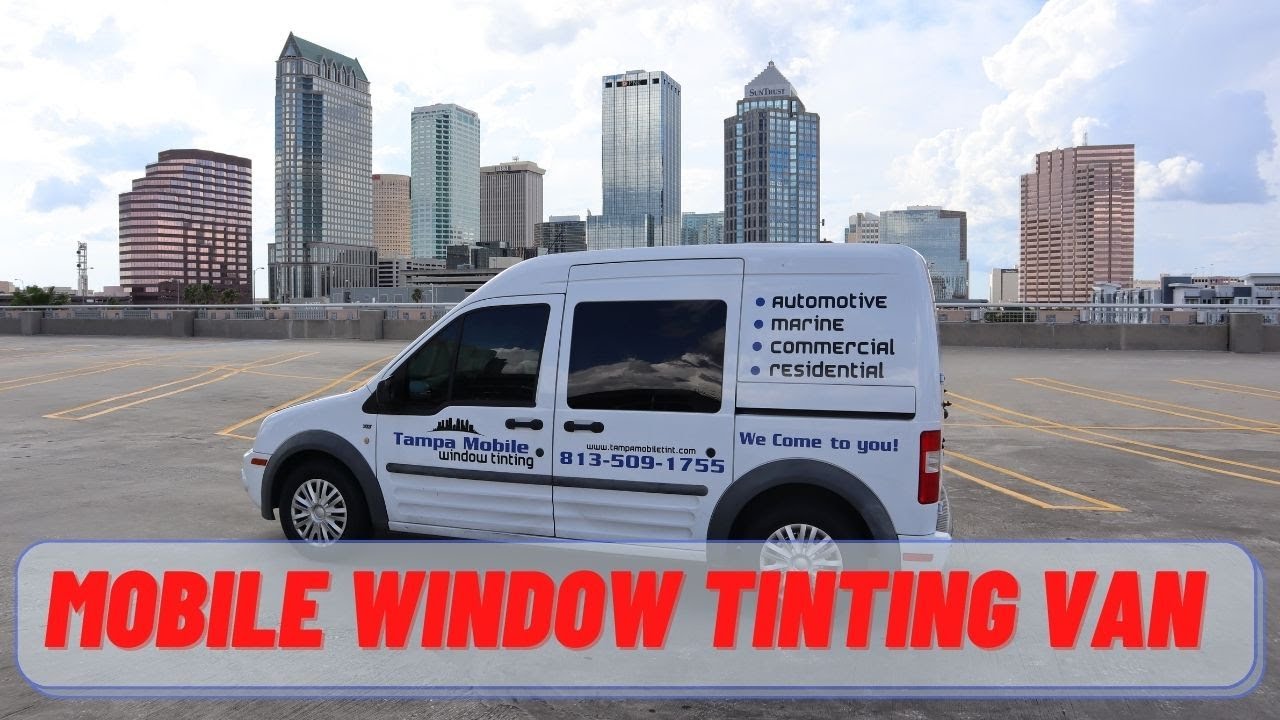 mobile window tinting van.