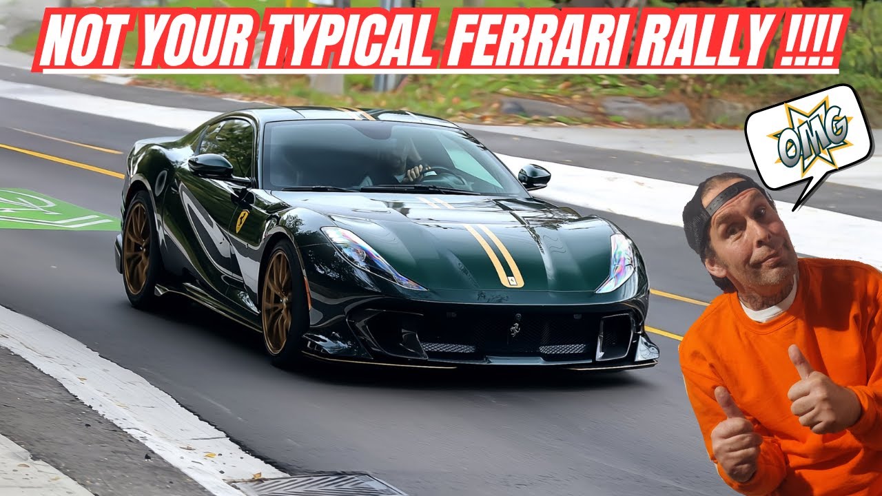 FERRARI INVITES THEIR TOP V.I.P. CLIENT'S TO GO FOR A VERY EXPENSIVE FALL DRIVE 