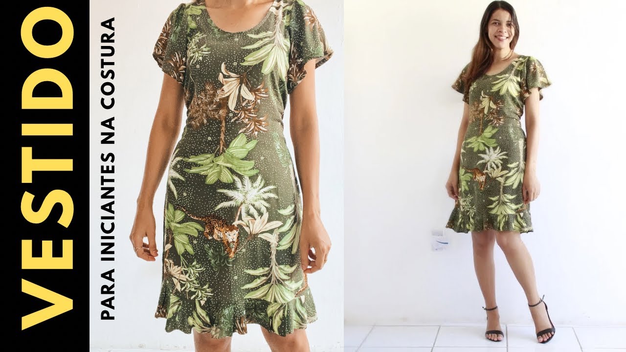 VESTIDO FRESQUINHO MUITO FÁCIL DE FAZER PARA INICIANTES NA COSTURA 