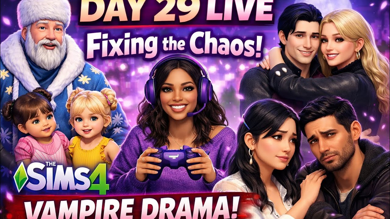Vampire Legacy Drama 🩸 | Gretchen, Caleb, Ayaka & Damon Updates | Sims 4 LIVE