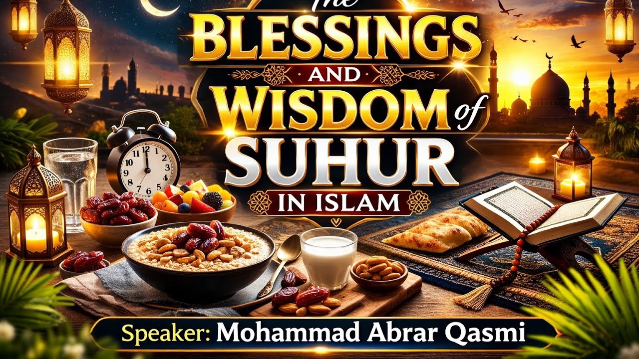 The Blessings and Wisdom of Suhur in Islam ( A short Speech by Mohammad Abrar Qasmi 