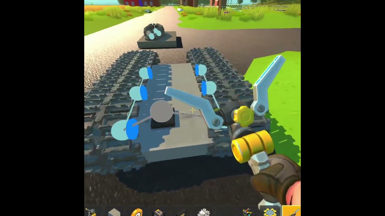 гусеницы для техники из new legend mod в scrap mechanic #scrap_mechanic