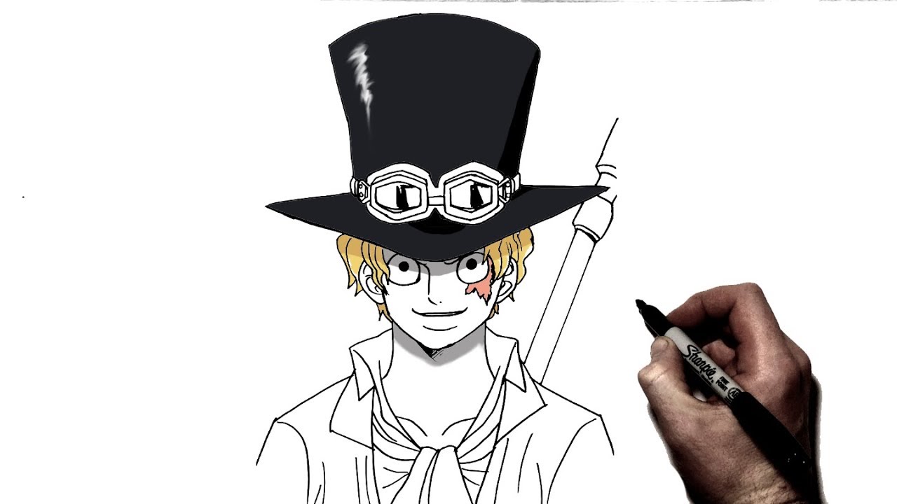 How To Draw Sabo | Step By Step | One Piece