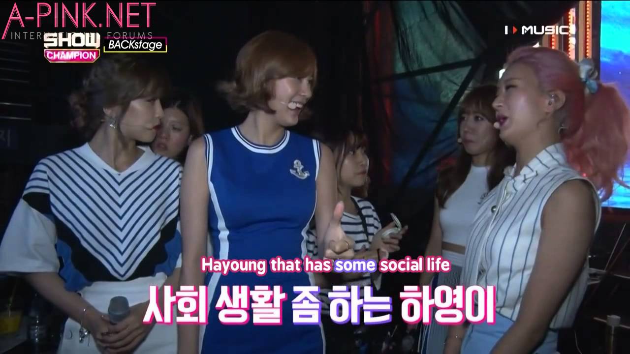[APINKSUBS]]150725] MBC Music Show Champion Backstage - A Pink Cut