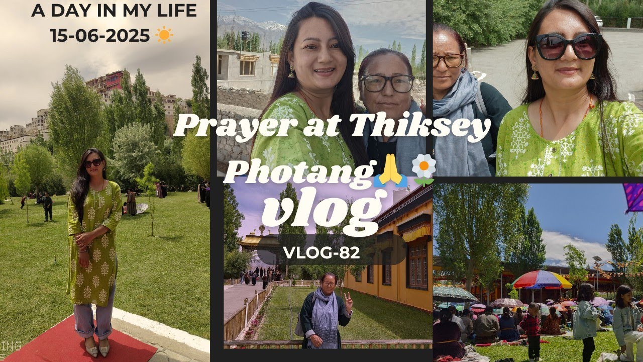 Prayer at Thiksey Photang by His Eminence Skyabjay Chuktul ling Rimpochey 🙏🌼|Leh-Ladakh💚 Vlog -82