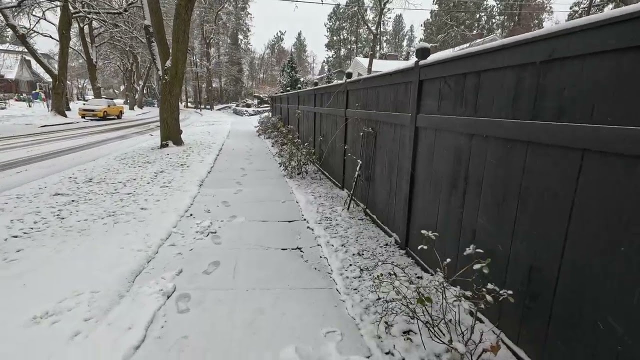 Quick walk through snow-covered South Hill (Spokane)