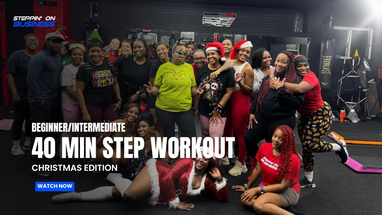 40 Minute Cardio Step Aerobics Workout | BEGINNER | Steppin’ On Business 