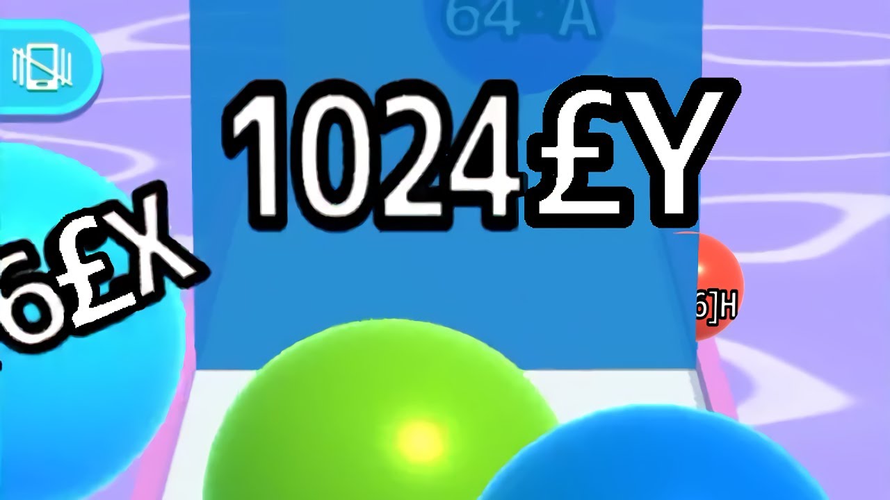 BALL RUN 2048 — INFINITY ∞ 'POUND-ILLION' Fly To '1024 £Y' SAPPHIRE WALL!  (Gameplay*)