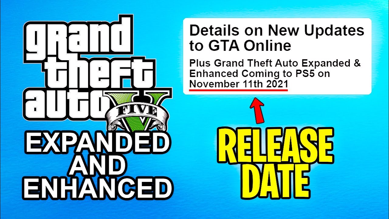 GTA 5 Expanded & Enhanced OFFICIAL RELEASE DATE + NEW HEISTS in GTA Online!