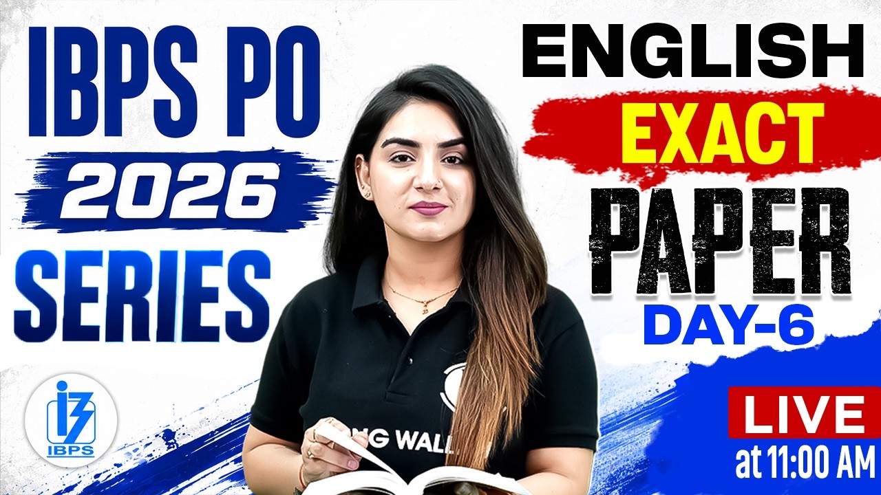 IBPS PO 2026 English Exact Paper | Day 6 | Most Expected English Questions | by Anchal Ma'am