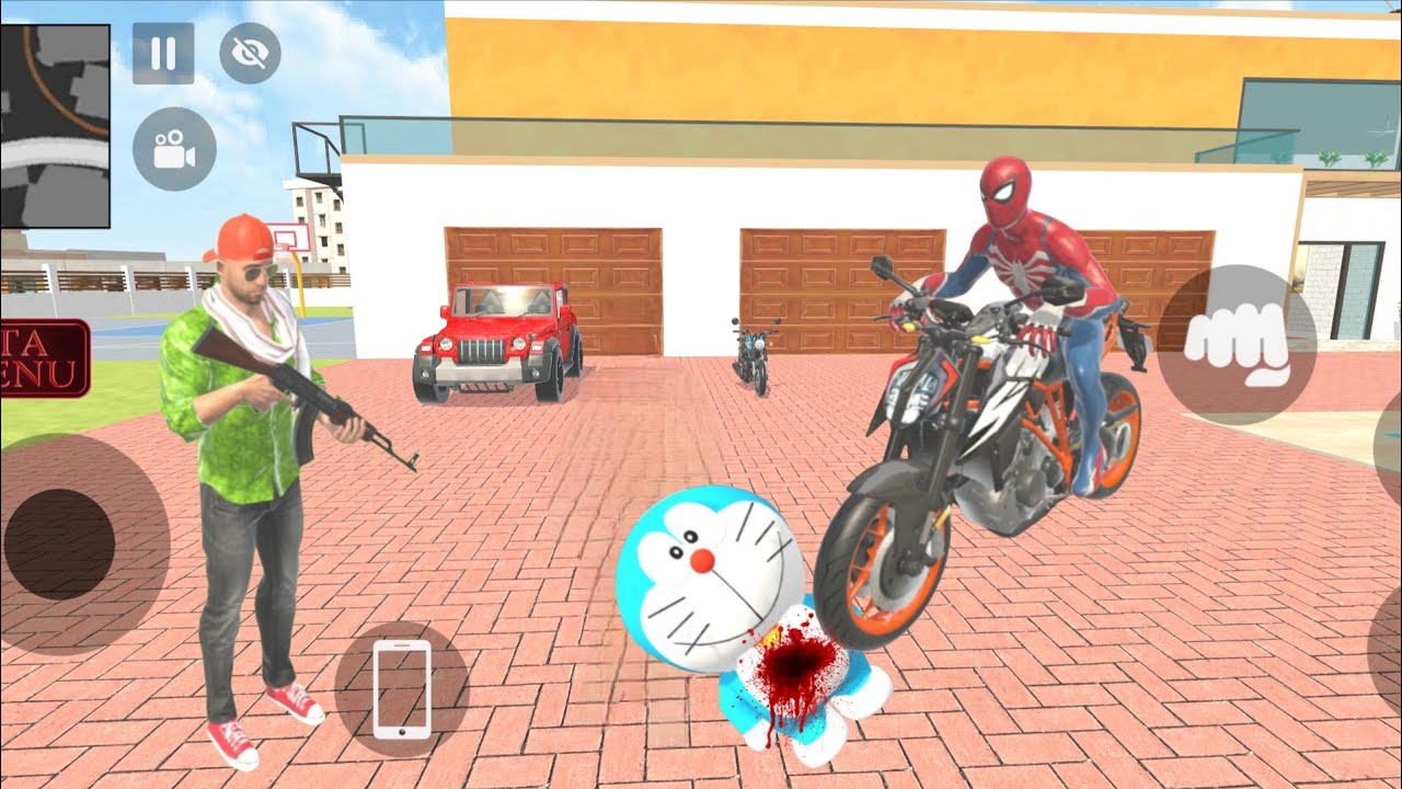 Spider-Man meets Doraemon in an accident indian theft auto simulator 🌟😭
