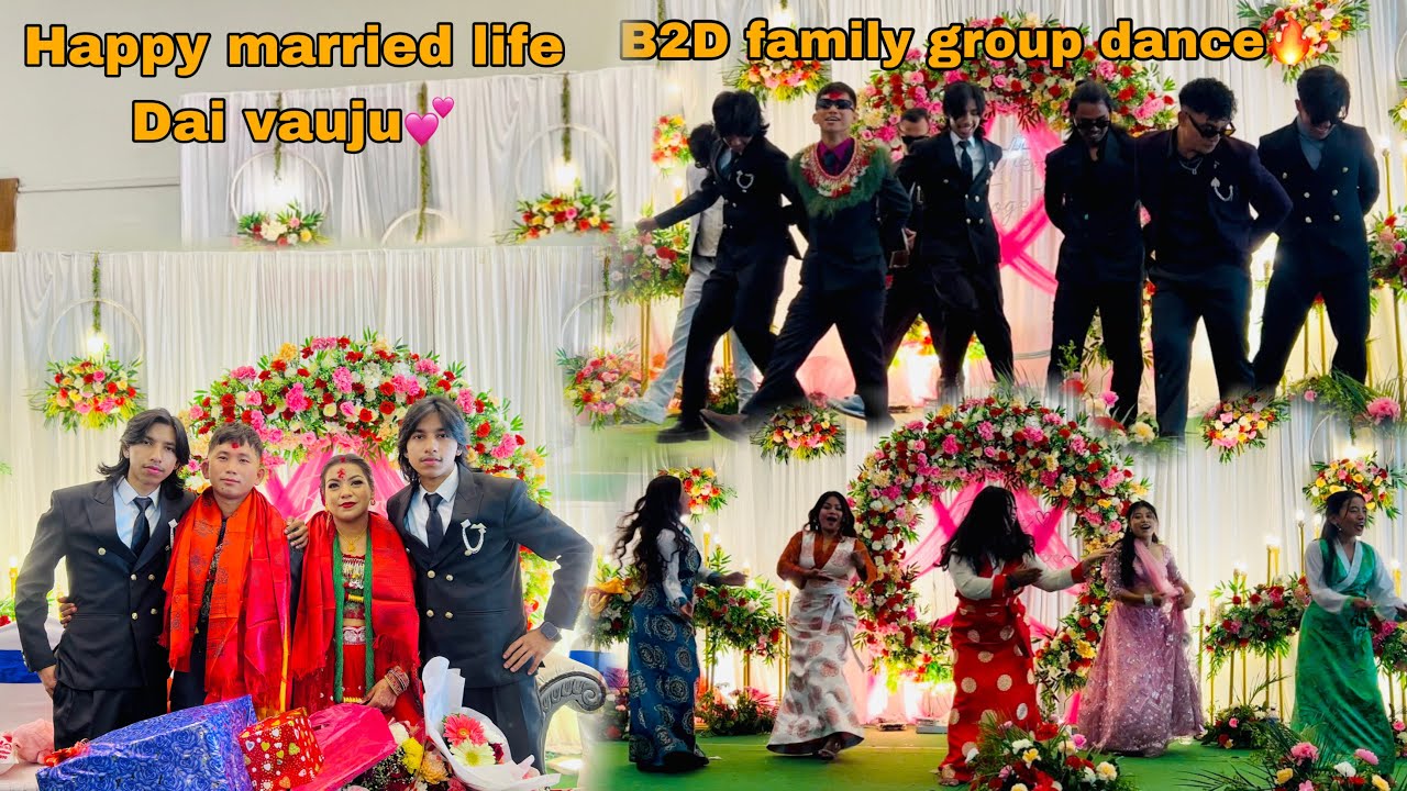 Bihe tiraa hai sathi haru🤩//Happy Married Life dai vauju❤️ #wedding #b2dtwins #pokhara