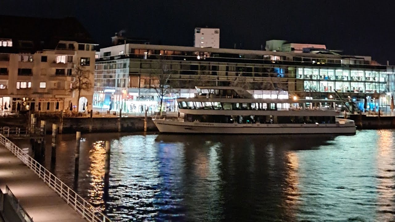 Friedrichshafen Stadtbahnhof und Hafen bei 🌌🌃🌠|BR218, BR245, BR146 