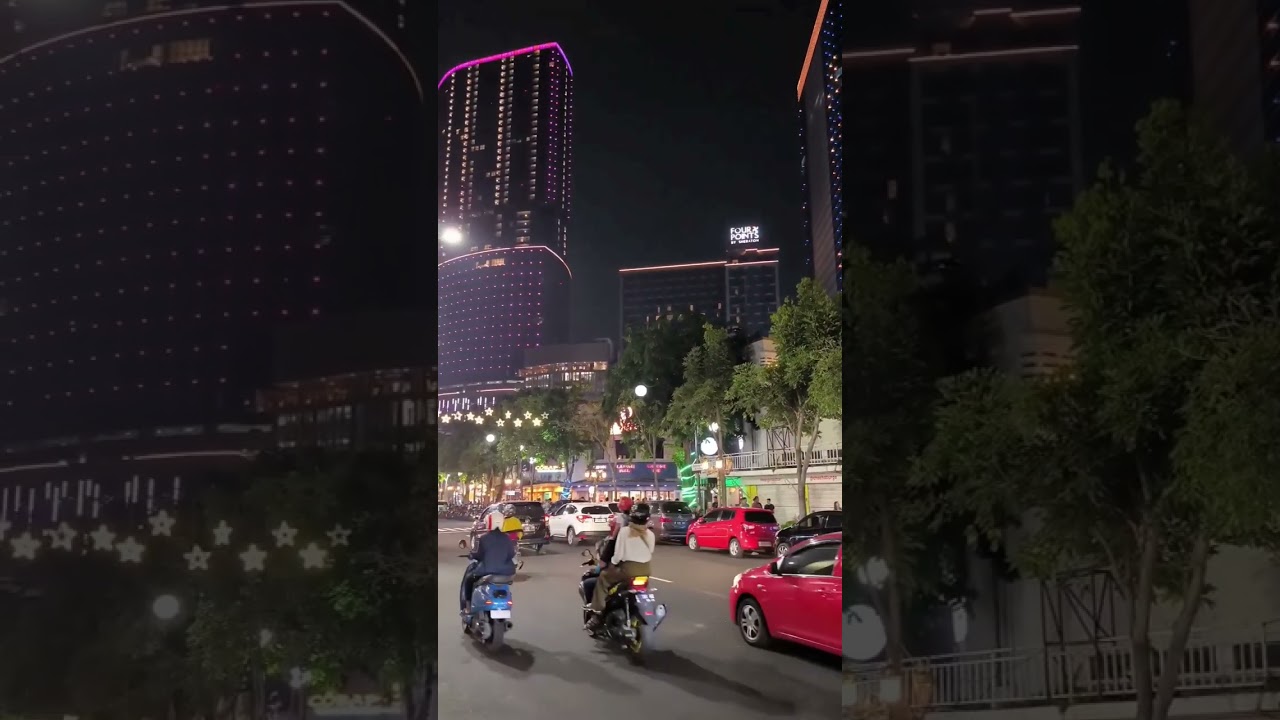 Jl Tunjungan Surabaya Malam hari = 😍 #shorts