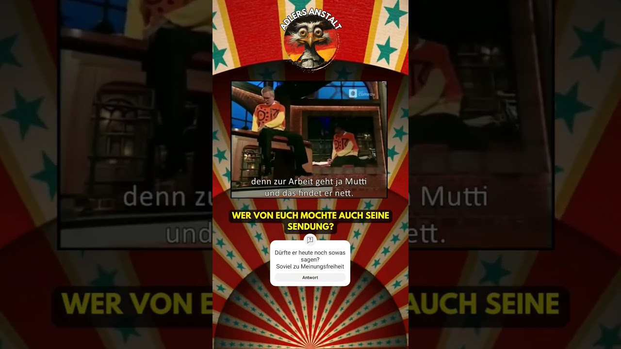 Harald Schmidt und die Meinungsfreiheit. #afd #haraldschmidt #tvshow #cdu #satire