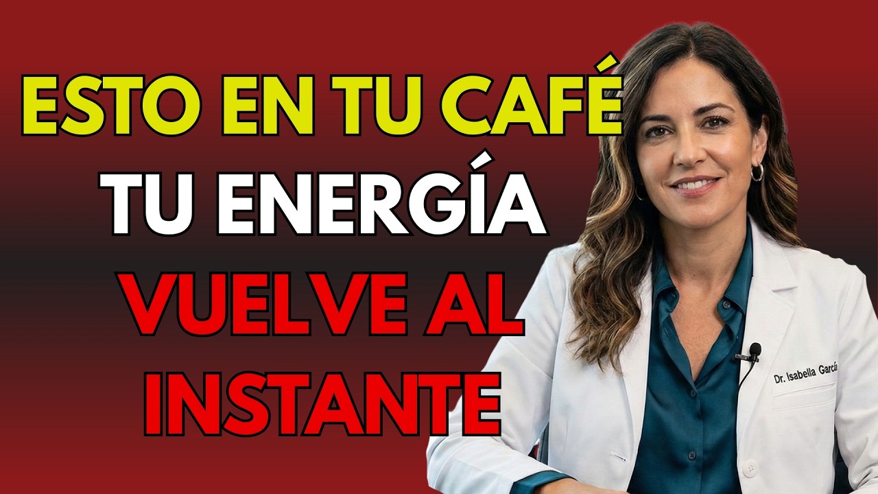 Pon ESTO en tu café — tu energía volverá como a los 40 | Dra. Carmen Navarro