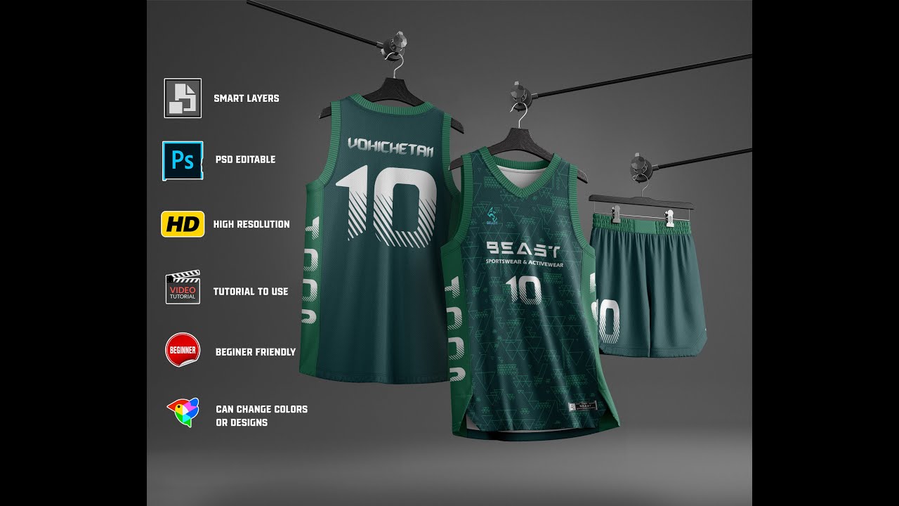 Ultimate Basketball V neck Jersey And Shorts Mockup Psd File Fully Editable 2026/27