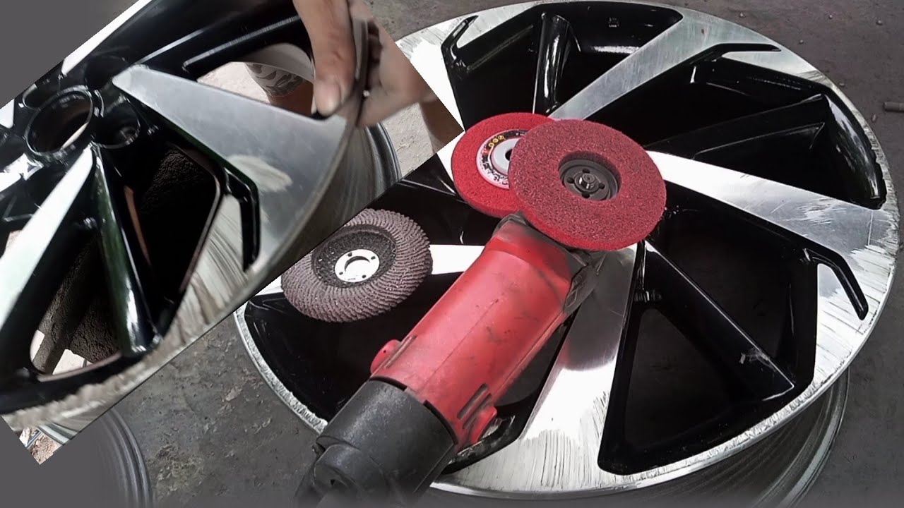 restorasi velg mobil | trik poles cepat velg rusak parah | car wheel restoration