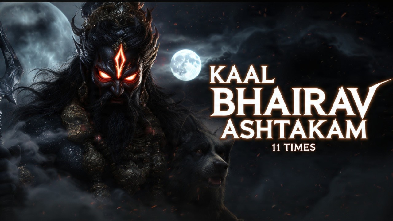Kaal Bhairav Ashtakam 11 Times 🙏 Remove Fear & Negativity