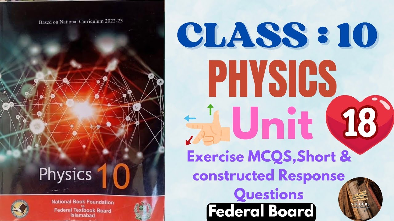 FBISE PHYSICS Class 10 Unit 18 ELECTRONICS Exercise Short & Constructed Response Questions NBF