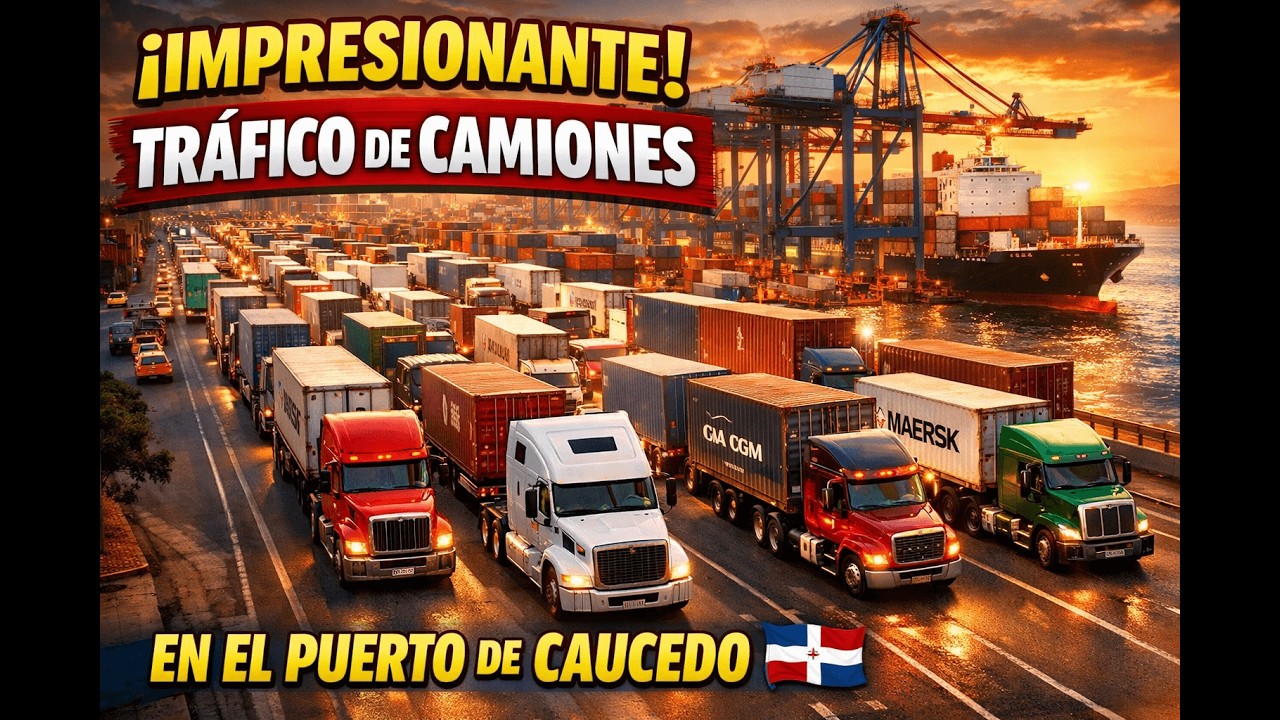 🚛🇩🇴 Impresionante movimiento de camiones en el Puerto de Caucedo | república dominicana 🇩🇴 