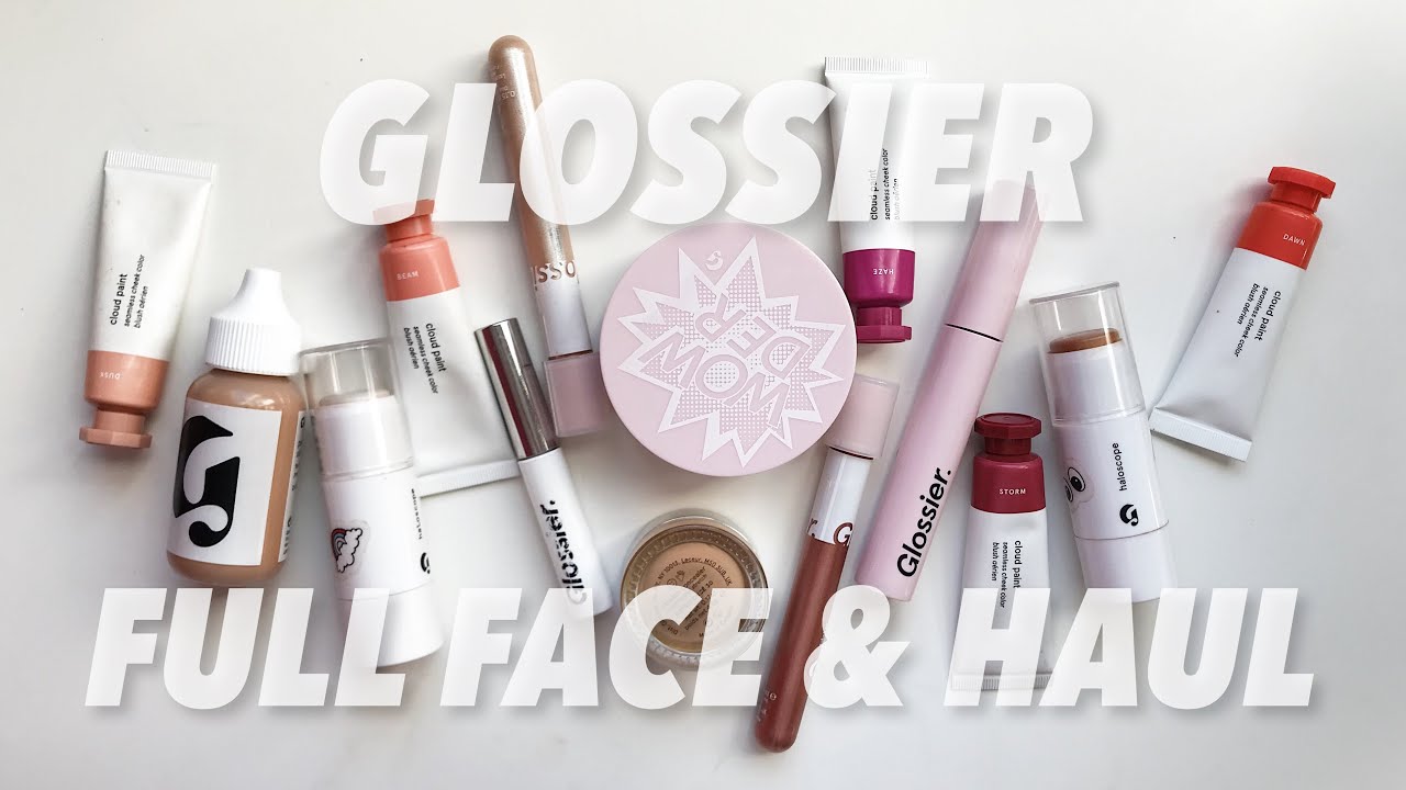 glossier | full face and haul