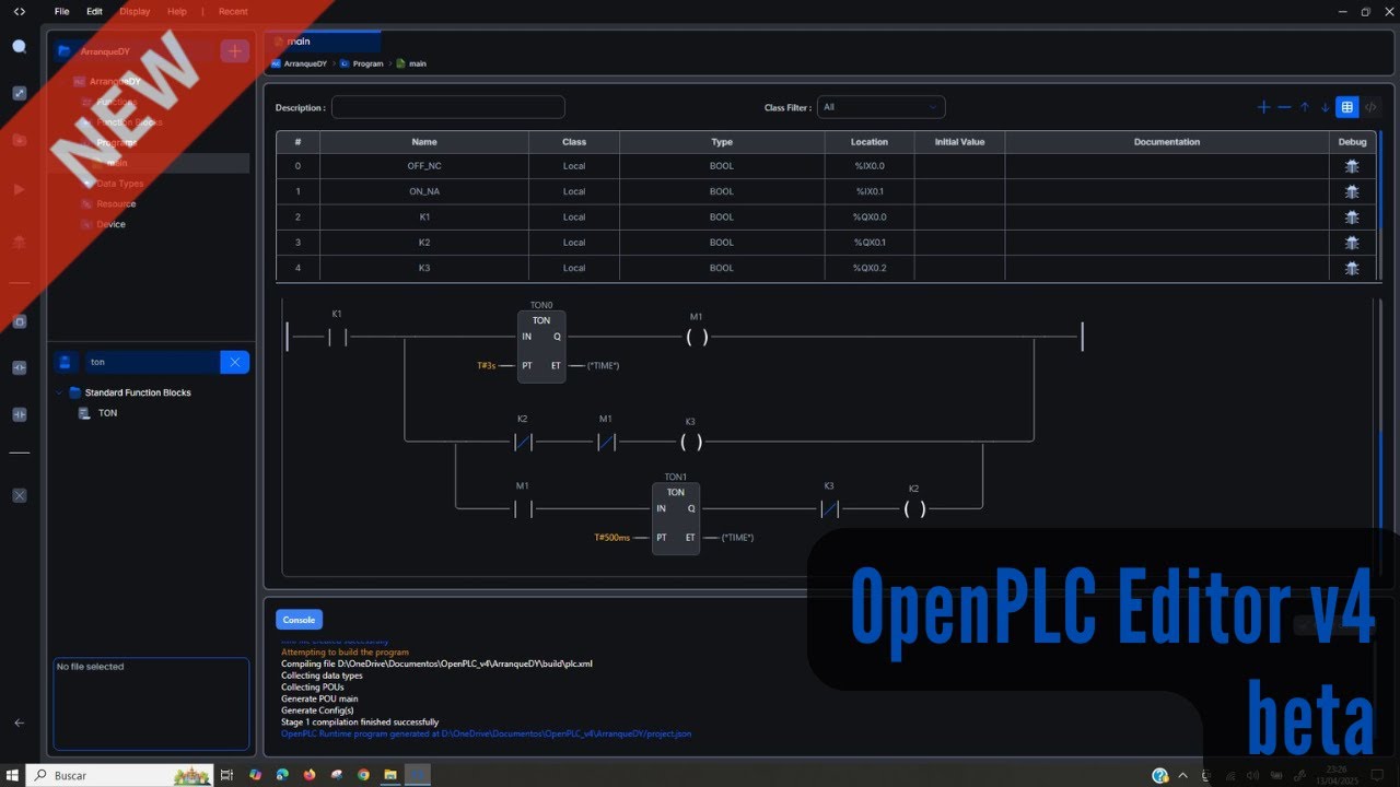 ⚡ NEW software OpenPLC Editor v4
