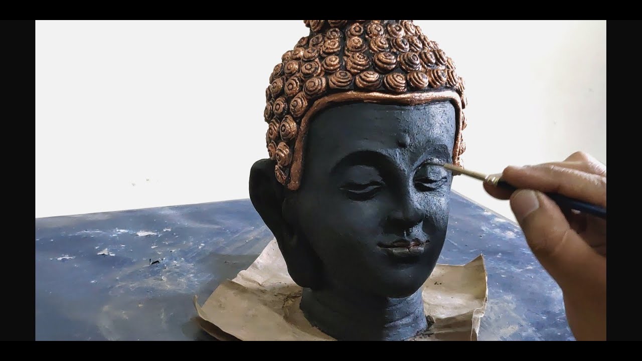 Gautam buddha || Clay art || How to make buddha by using clay.