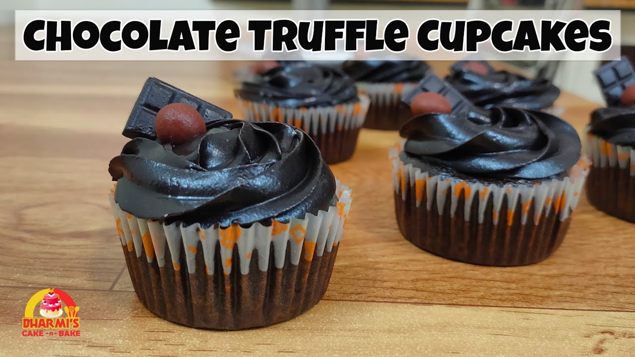 Chocolate Truffle Cupcakes | Easy Chocolate Cupcake Recipe | चॉकलेट कपकेक बनाने का आसान तरीका