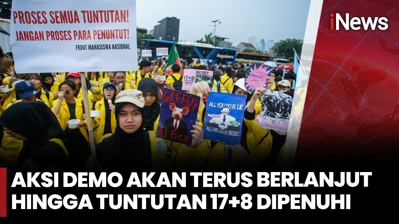 Unjuk Rasa Mahasiswa, Rakyat Tagih Tuntutan 17+8 di DPR | iNews Today 10/9