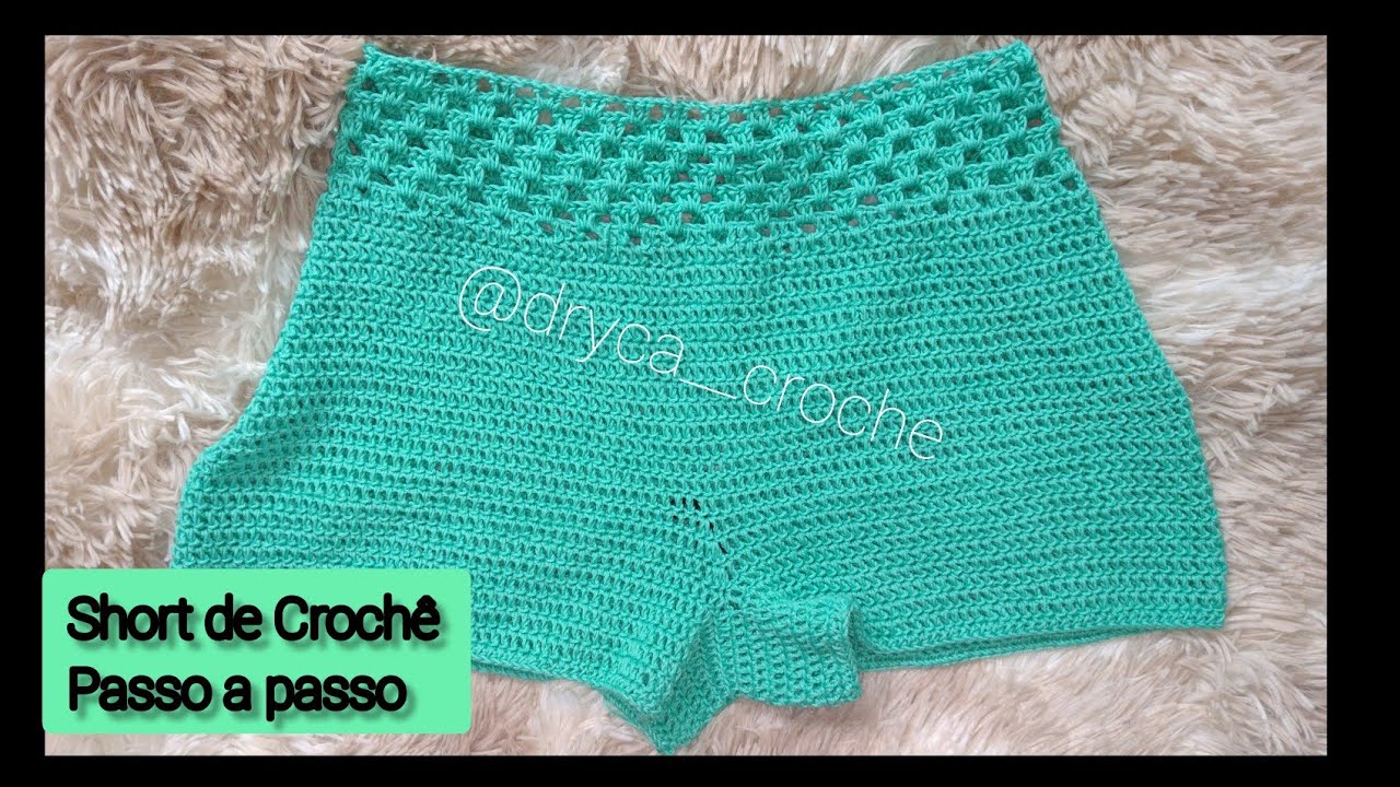 Short de Crochê PASSO a passo (P/M/G