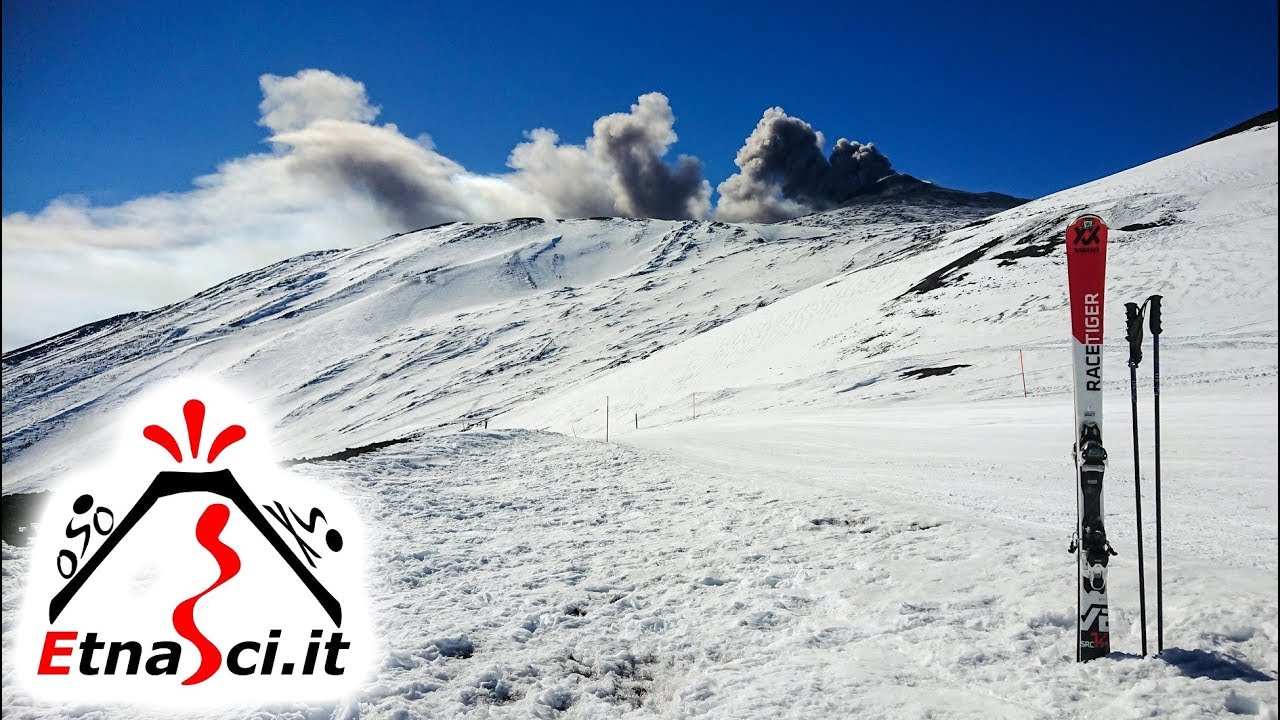 Skiing on Volcano - Etna, Sicily (February 2019)