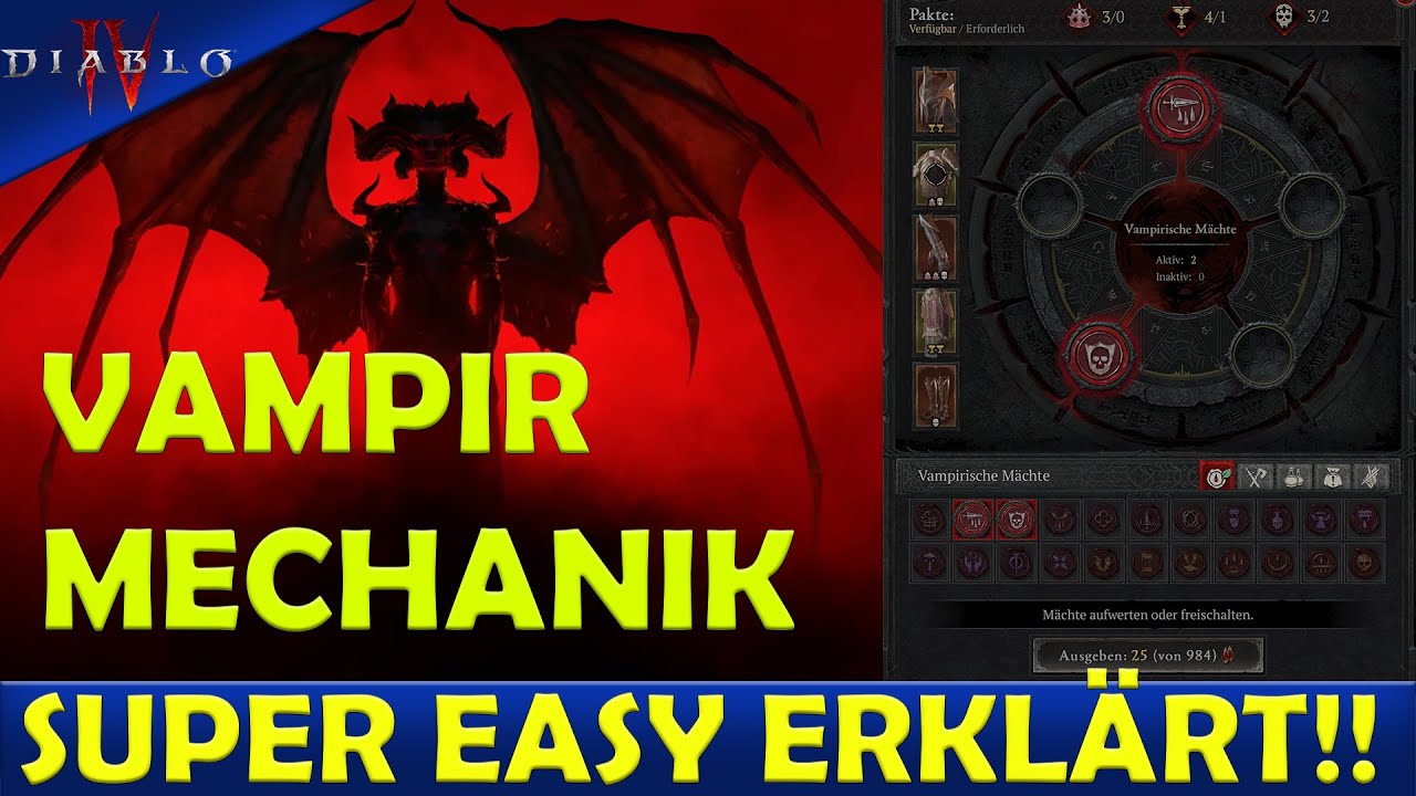 DIABLO 4 SEASON 2 - Vampirische Mächte super einfach und verständlich erklärt!
