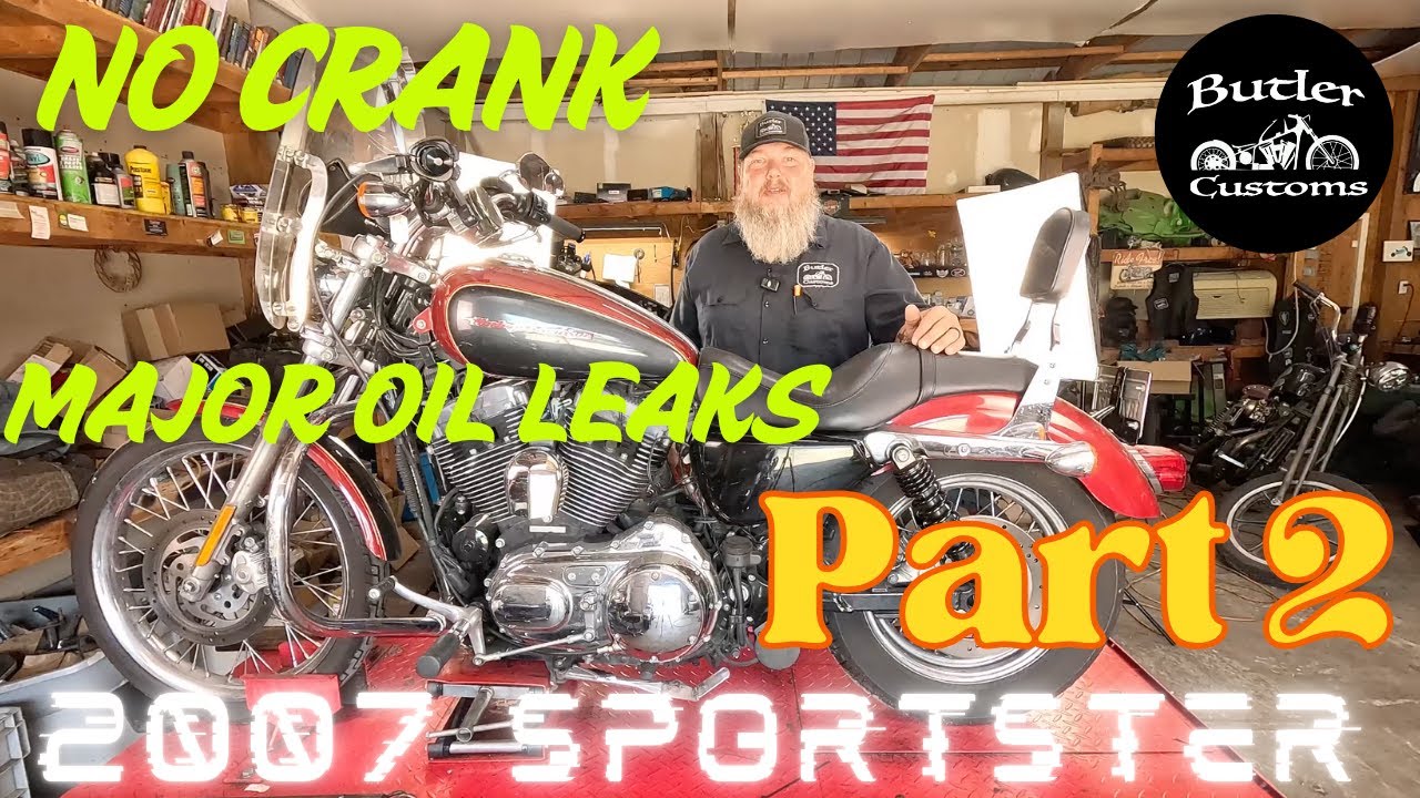 Part 2 of 2007 Sportster No Start and Many Oil Leaks FIX