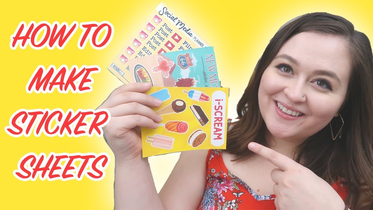 HOW TO MAKE STICKER SHEETS | Cricut Explore Air 2 Tutorial