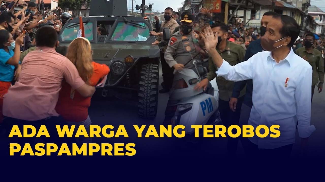 Warga Antusias Sambut Jokowi, Ada yang Sampai Terobos Paspampres!