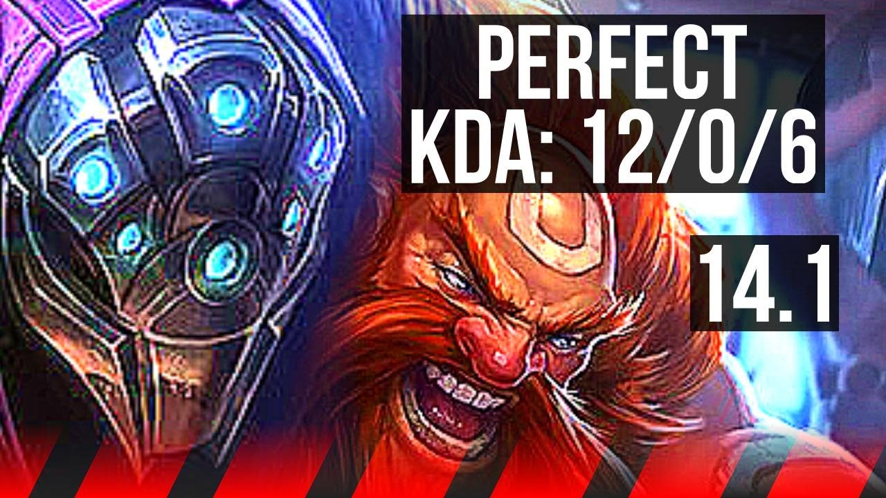 JAX vs GRAGAS (TOP) | 12/0/6, Legendary | KR Challenger | 14.1