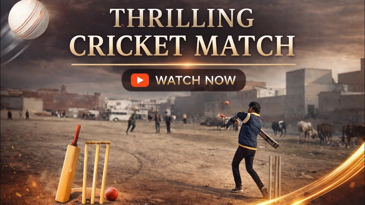 Thrilling|Cricket Match 🔥