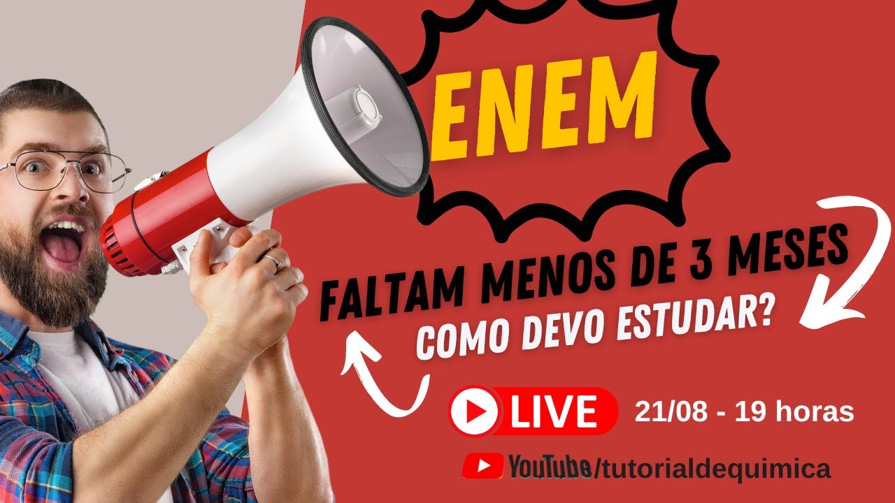 ✅ ENEM - Faltam menos de 3 meses 😱😱😱 Como devo estudar?