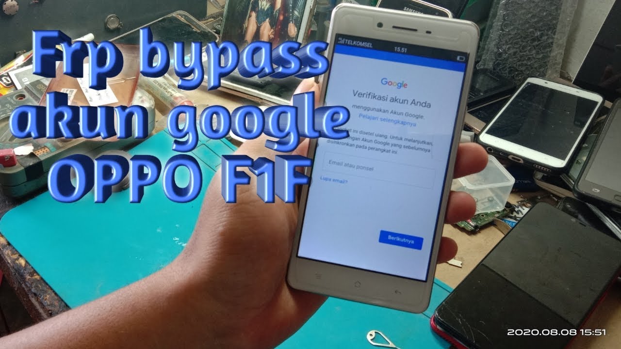 Oppo F1F lupa akun google / frp bypass akun google