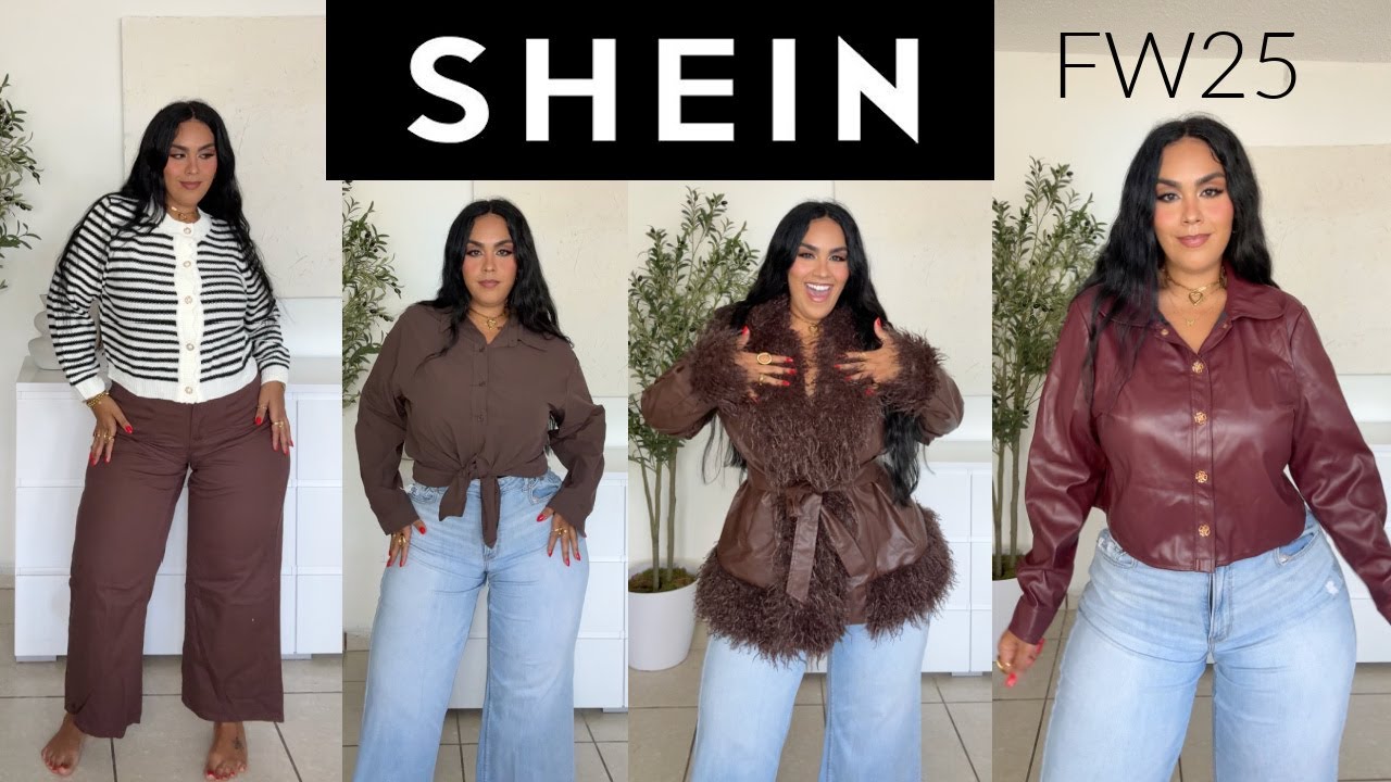 SHEIN Curve FW25 TRY ON Haul 🖤 | Plus Size Outfits Fashion Week Inspired TALLAS GRANDES