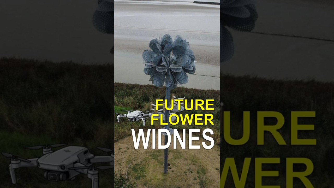 Why Is This Giant Flower in Widnes? #shorts #dronefootage #widnes