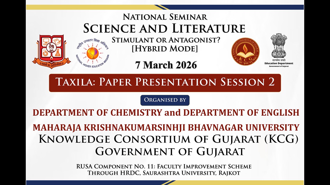 Taxila Session 2 | Paper Presentation | National Seminar on Science and Literature | MKBU