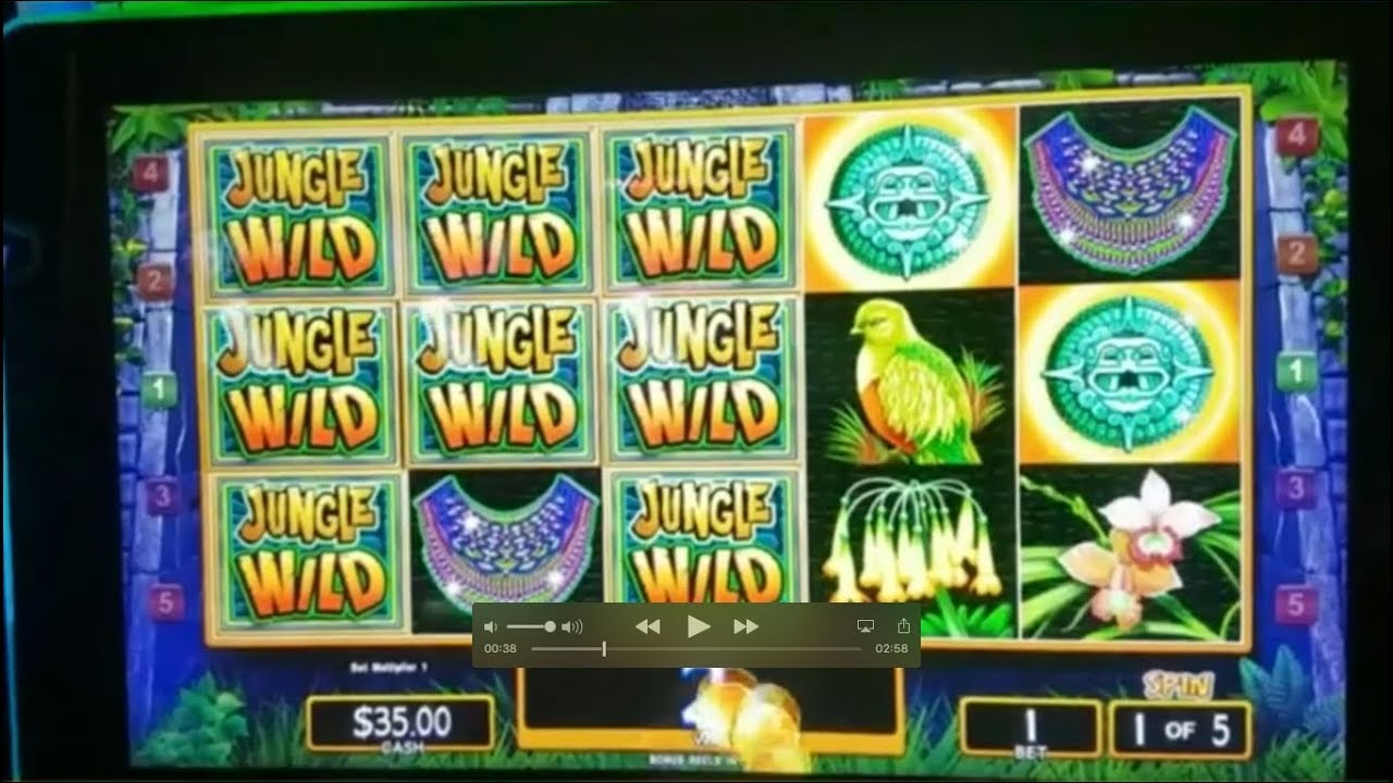 Jungle Wild    High Limit Slots  $5   Free Spins Bonus   Retriggered and HUGE Line Hit!!!   Better t