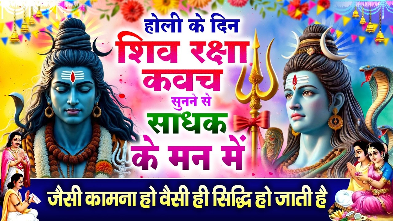 होली के दिन शिव रक्षा कवच सुनने से साधक के मन में जैसी कामना हो वैसे ही सिद्धि हो जाती है~Kavach