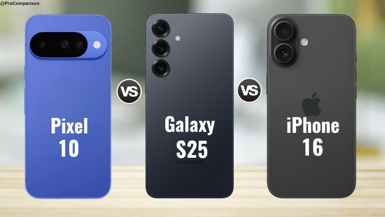 Google Pixel 10 vs Galaxy S25 5G vs iPhone 16 || Full Comparison