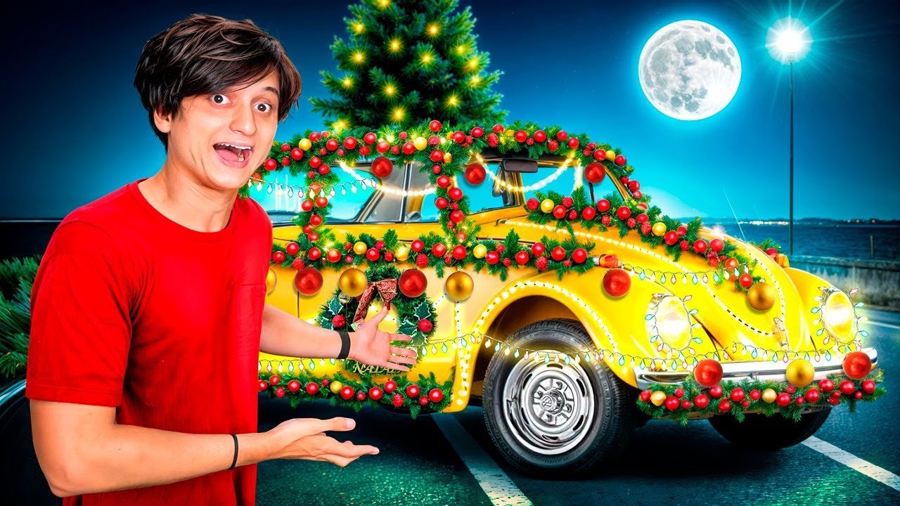 TRANSFORMEI O MEU FUSCA EM UMA ÁRVORE DE NATAL!