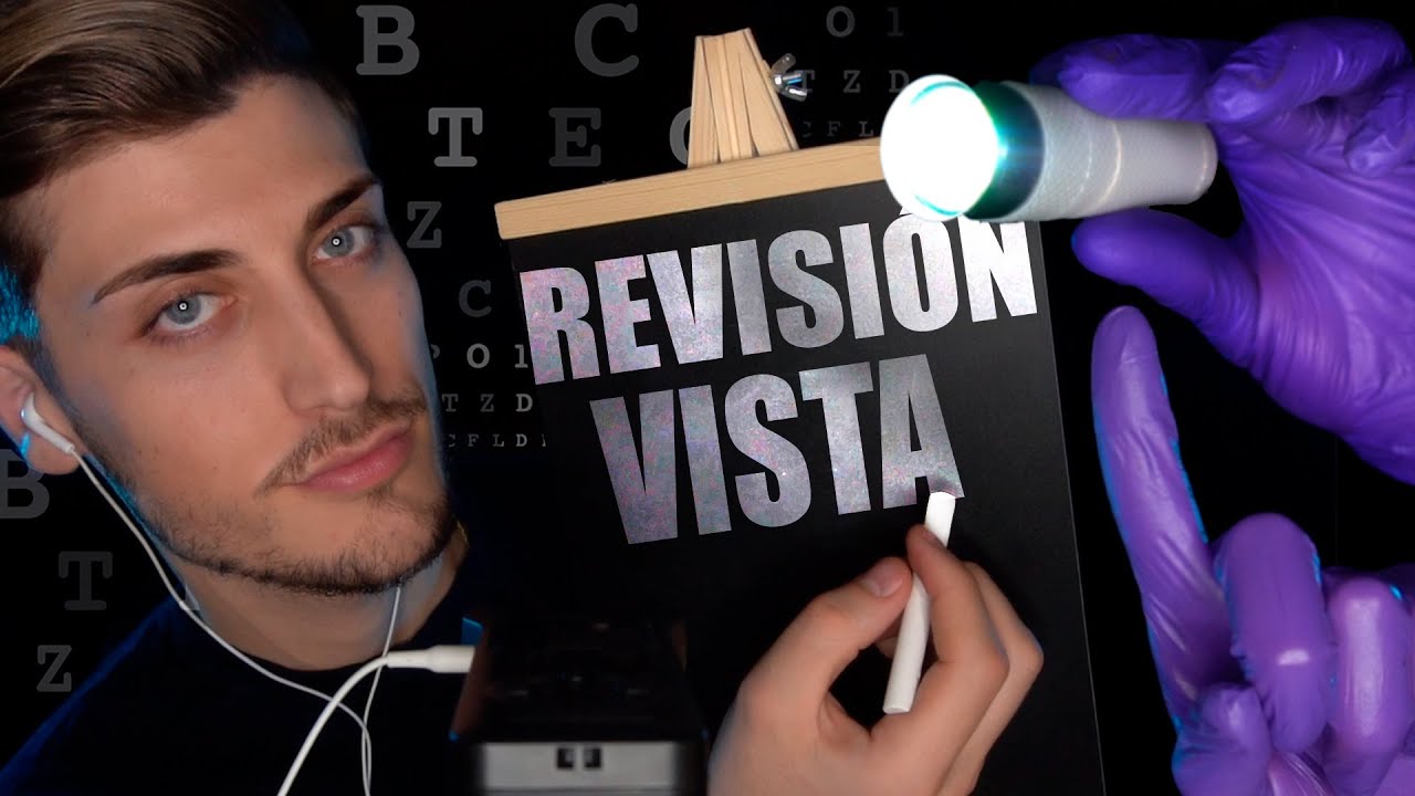 ASMR revisión ocular👀 (roleplay español)